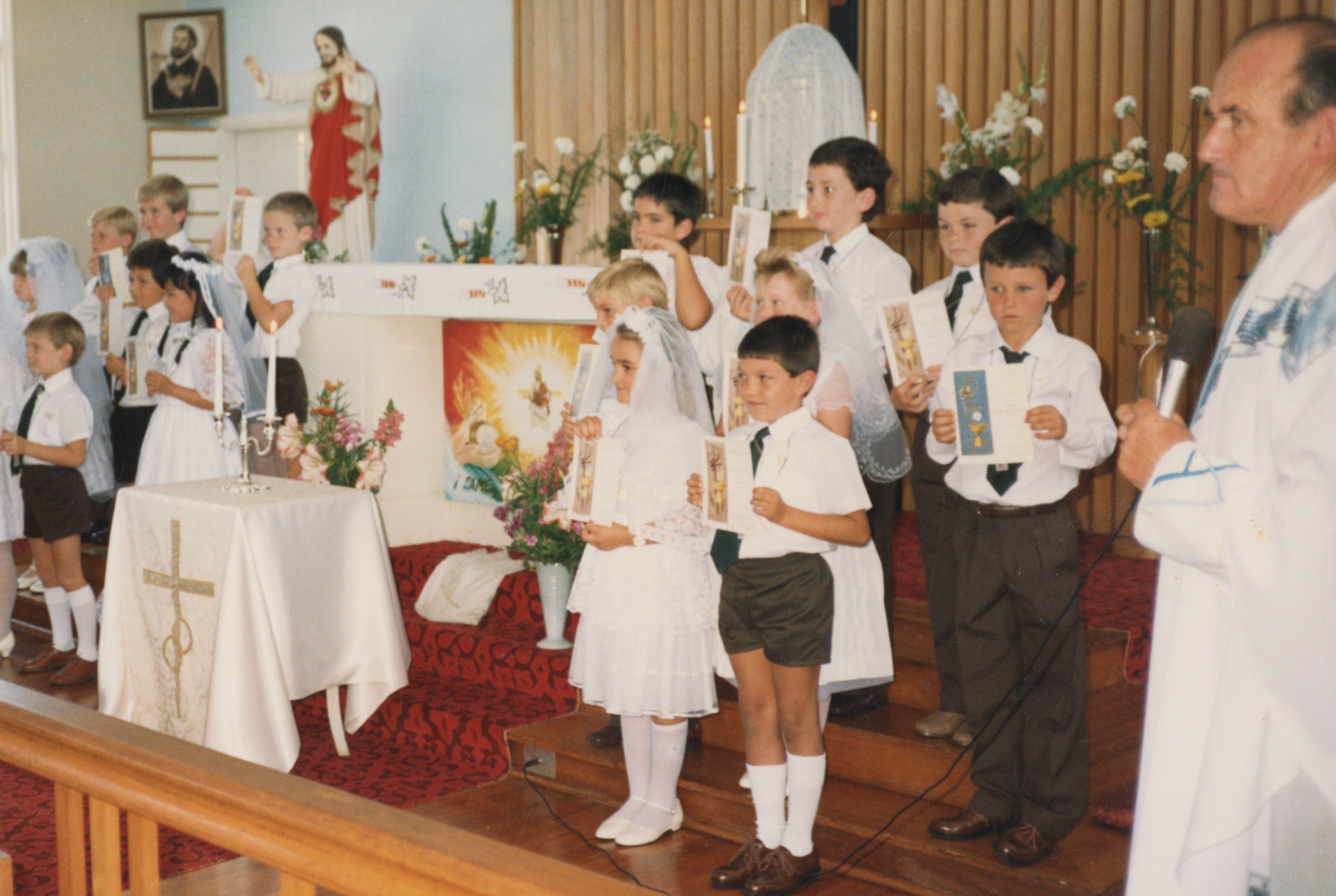 Holy Communion ceremony at St Francis Xavier’s Church, Lurnea