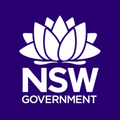 blue logo for nsw government